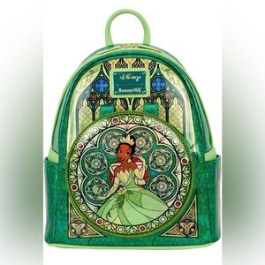 Loungefly Disney Princess Stained Glass Collection Tiana Mini-Backpack